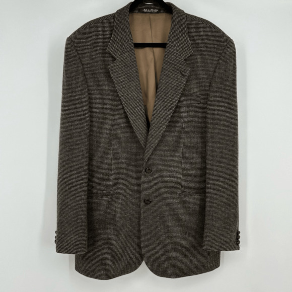 Vintage Men’s Wool Sport Coat 42L Tweed Preppy English Countryside Brown - Picture 12 of 12